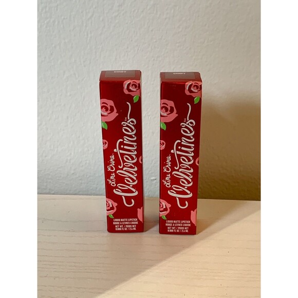 2X Lime Crime Velvetines Cindy Liquid Matte Lipstick 2.6 mL 0.088 oz Vegan Set - Picture 2 of 5